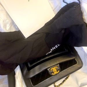 Chanel Lambskin Velvet BLK Flap Bag